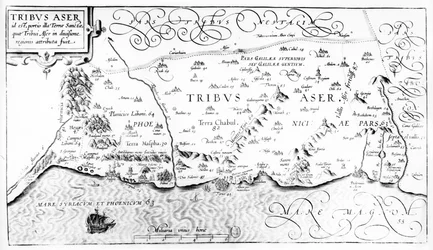Map of the Tribe of Asher, 1590